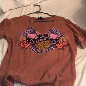 Top shop front cut out tee shirt !